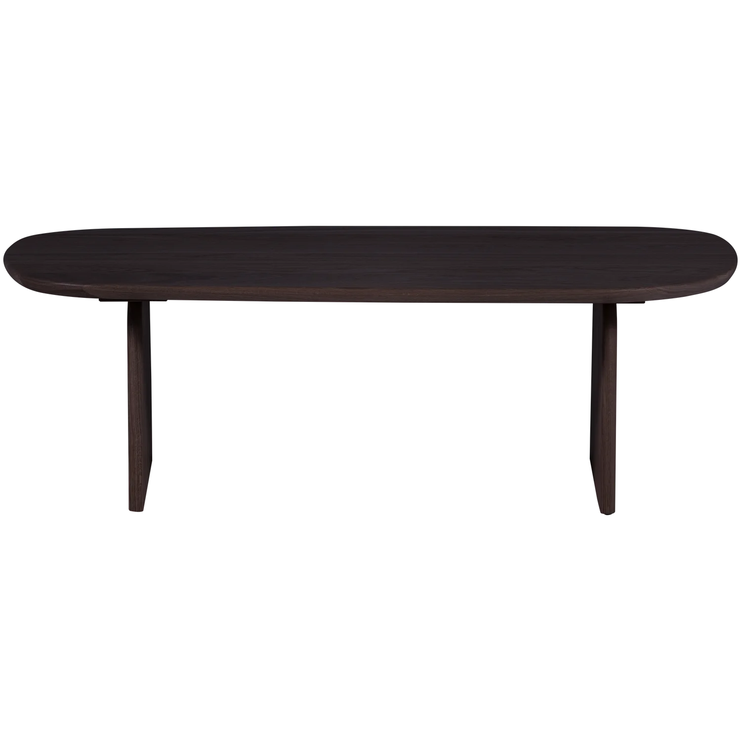 Couchtisch TABLO organisch 110 x 60 cm Eiche mystic brown Massivholz Sofatisch