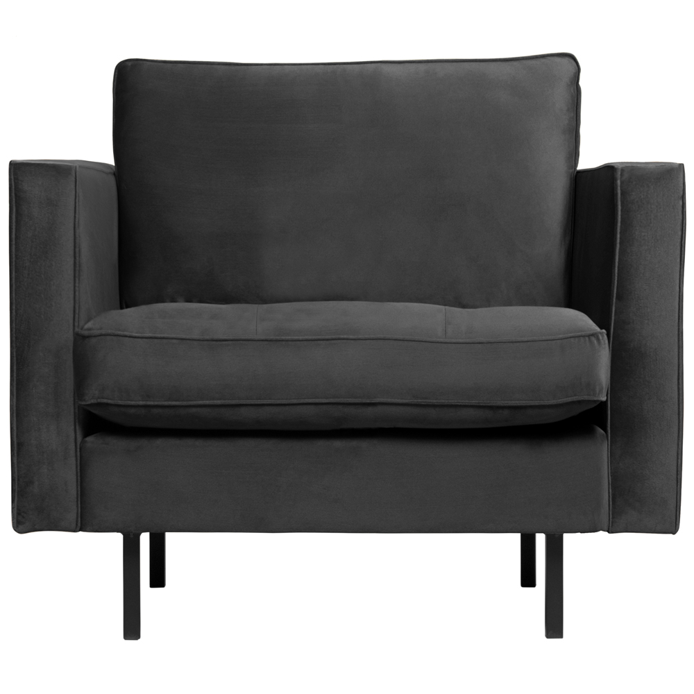 1,5 Sitzer Sessel Rodeo Classic Samt anthrazit