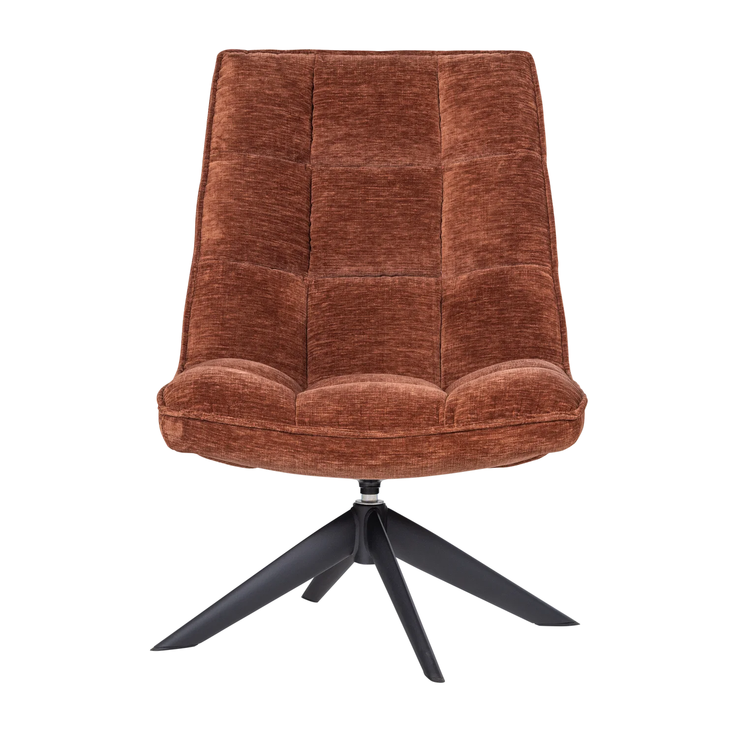 Loungesesel Sessel drehbar Jouke Chenille rostbraun