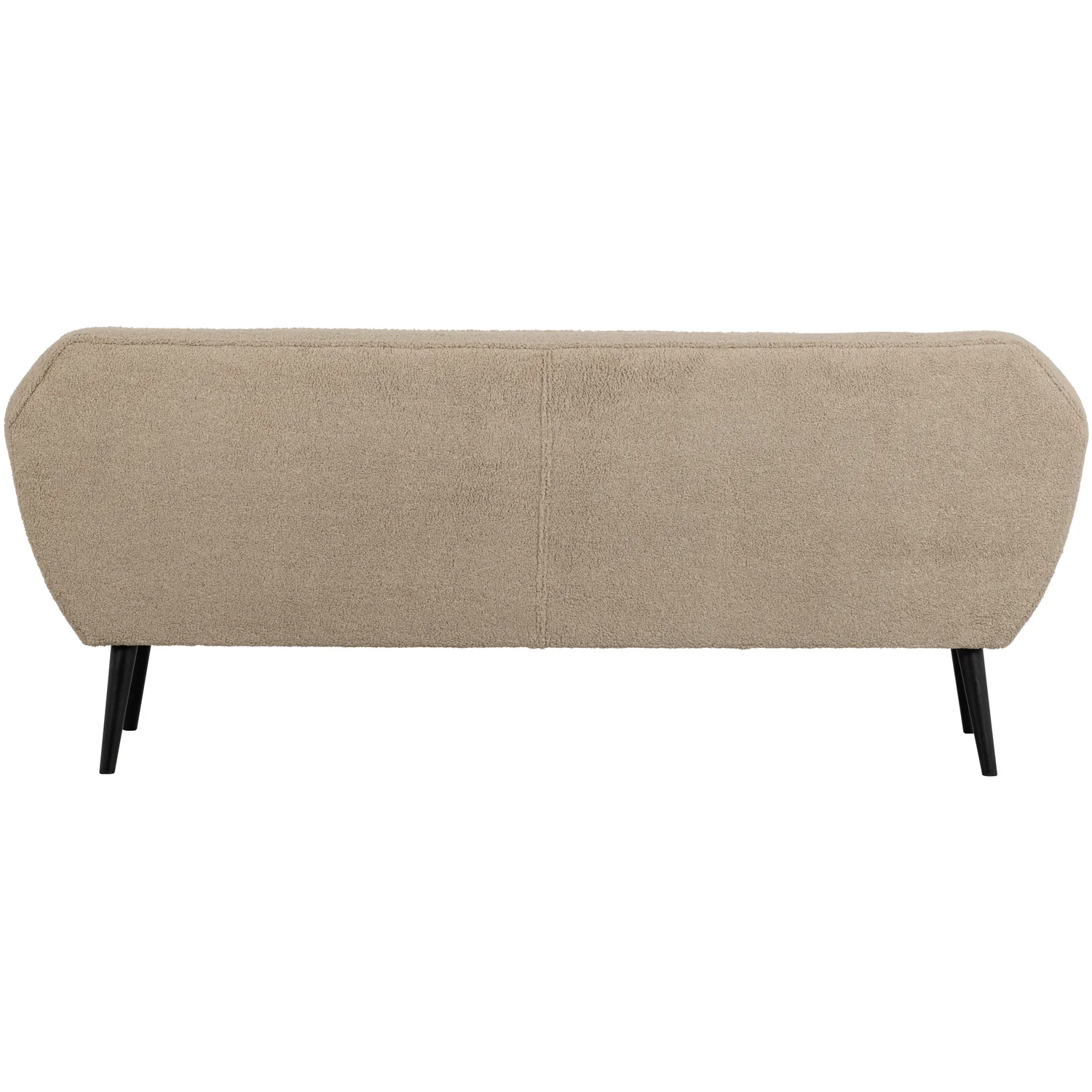 2,5 Sitzer Sofa ROCCO Teddystoff sandfarben Couch Loungesofa Garnitur Couchgarnitur