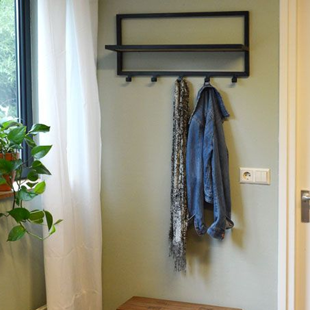 Wandgarderobe BONO 70 cm Garderobe Holz Mango
