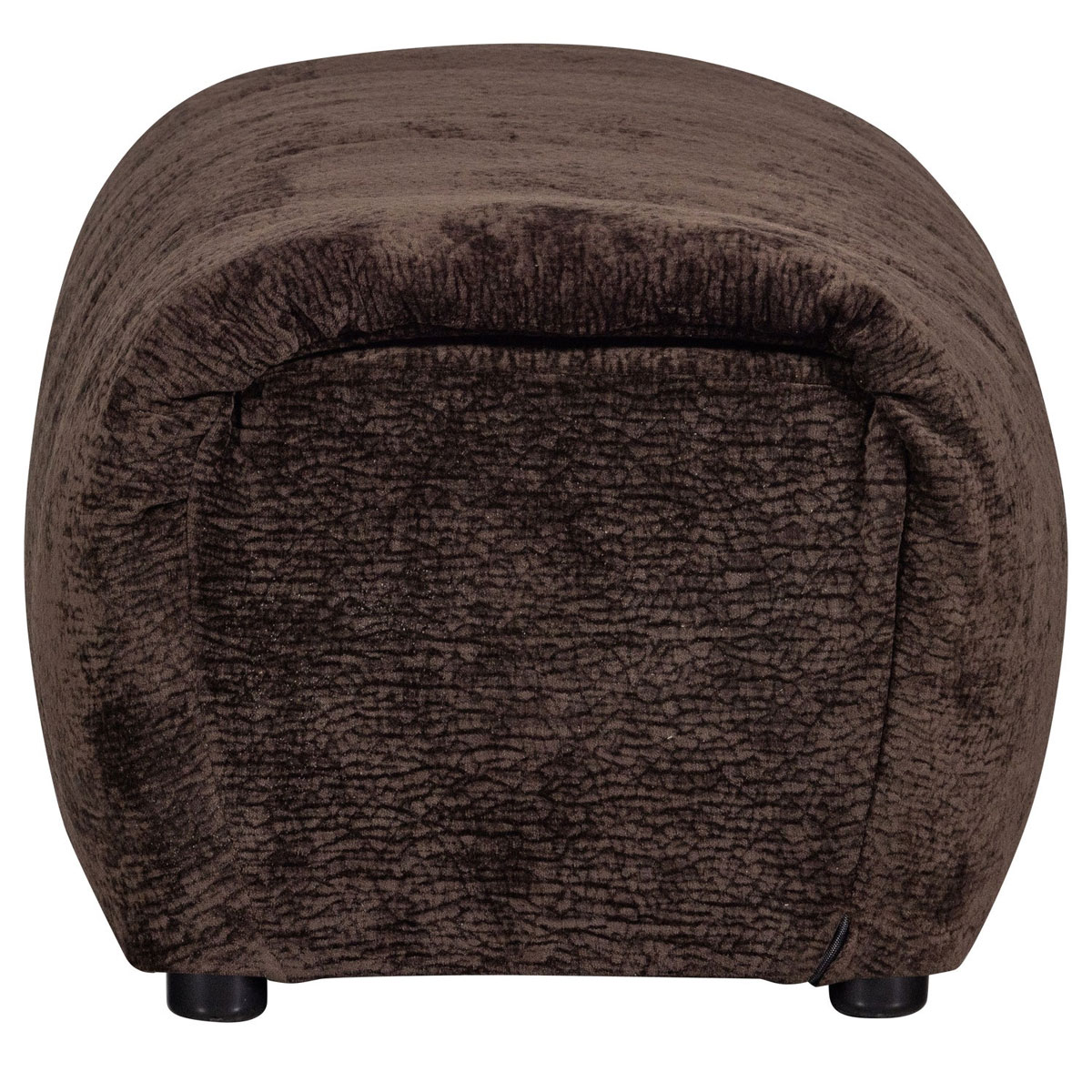 Pouf Sitzhocker BAGGY 91 x 50 cm 3D Chinelle dunkelbraun