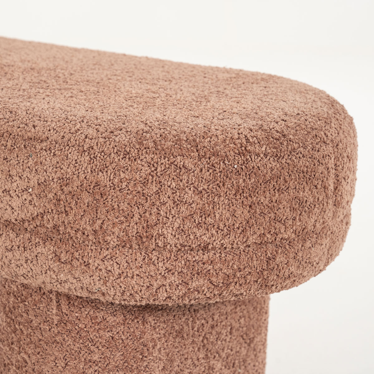 Esstischbank Rama 120 cm Teddystoff terrakotta Sitzbank