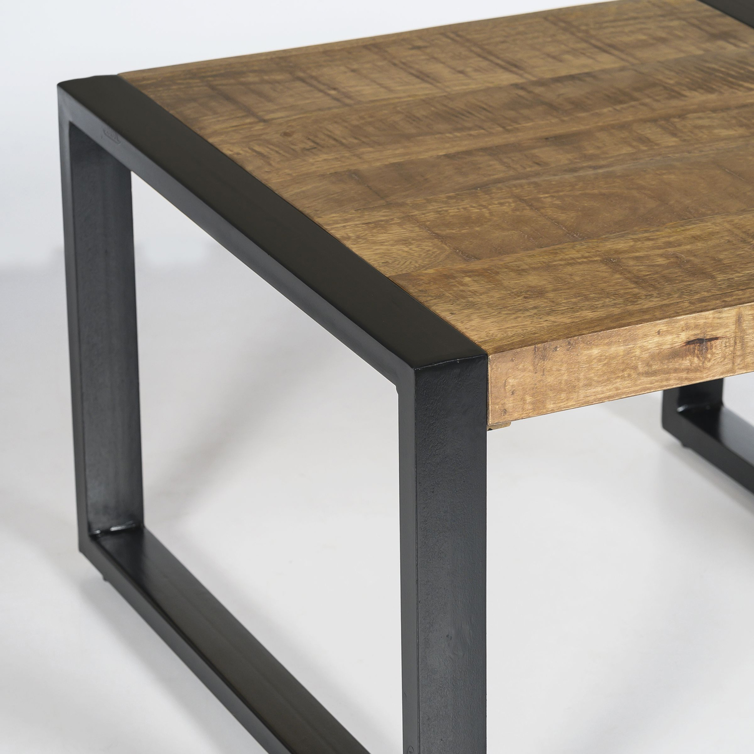 Beistelltisch Couchtisch Nairobi 60 x 60 cm Mango Holz Metall