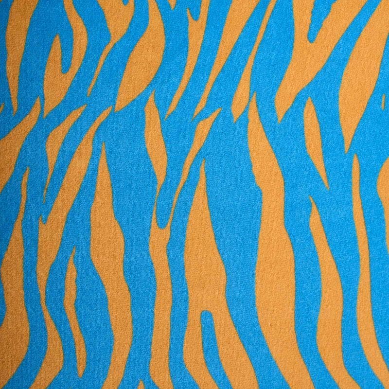 Sessel Zebra blau Polstersessel Fernsehsessel