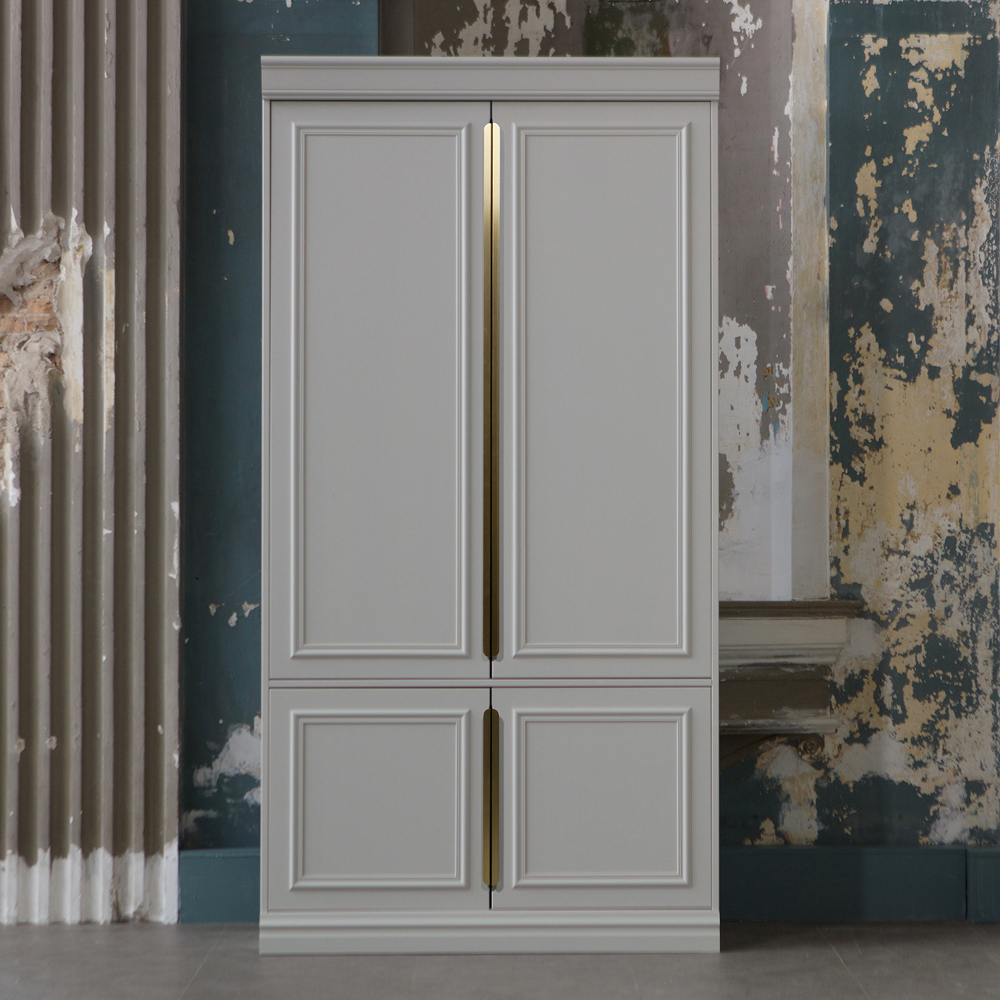 Kleiderschrank Organize Kiefer hellgrau
