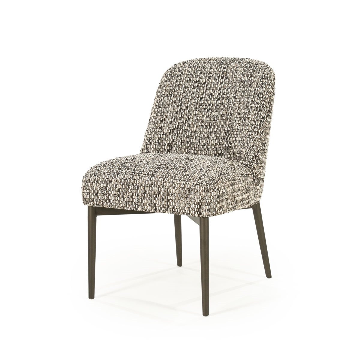 Esszimmerstuhl Tobias Vierfußstuhl Metall Stoff taupe
