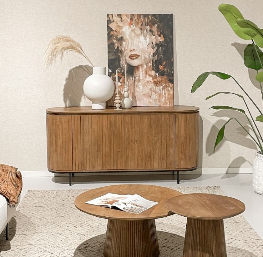 Sideboard Anrichte Noor 170 cm Mangoholz natur  
