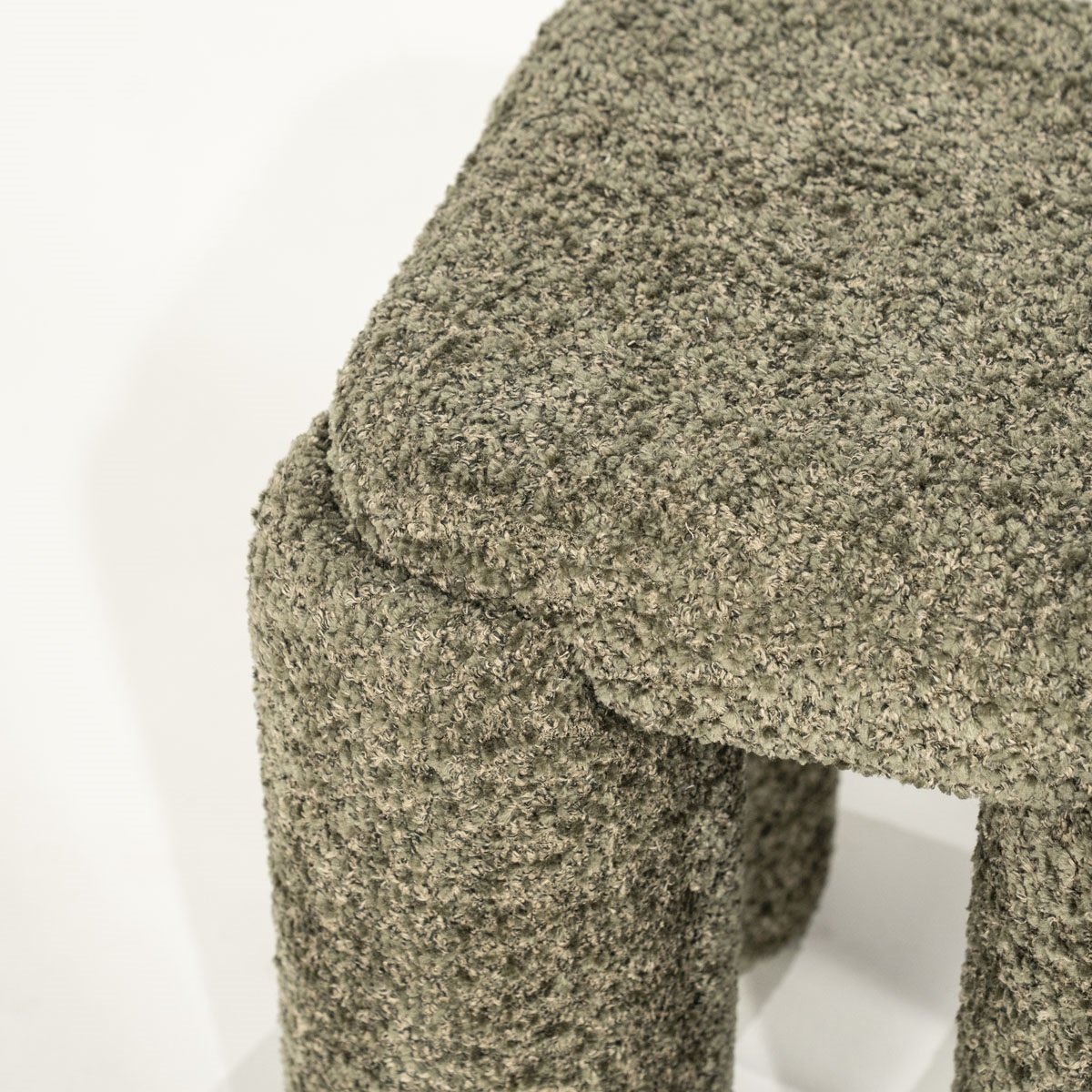 Pouf Omla H 47 cm grün Hocker Sitzhocker