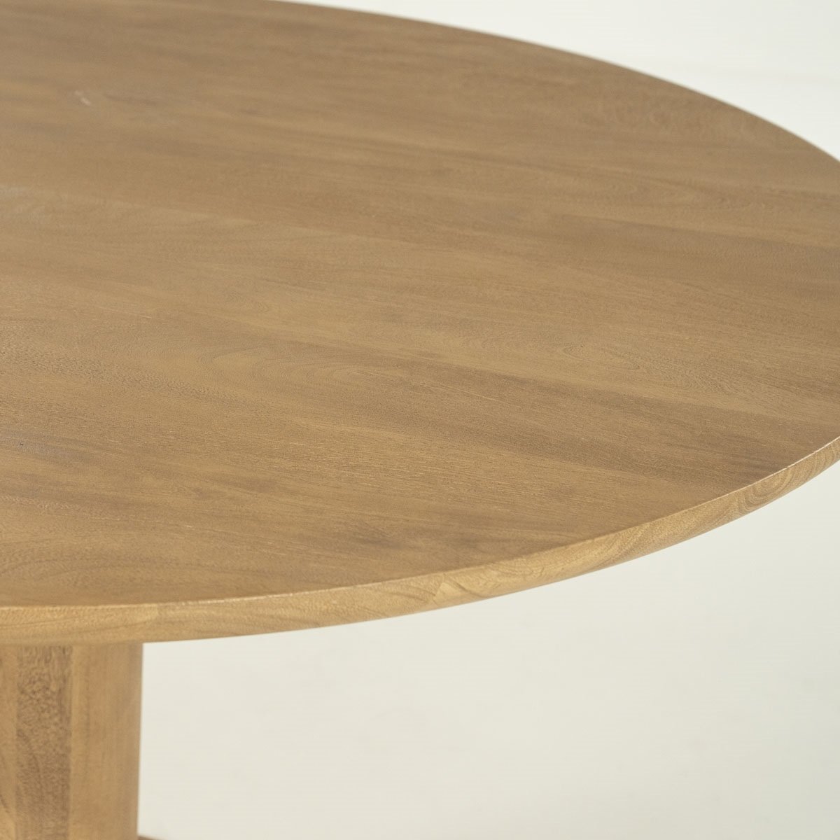 Esstisch Coco rund 130 cm Mango Massivholz brauntöne