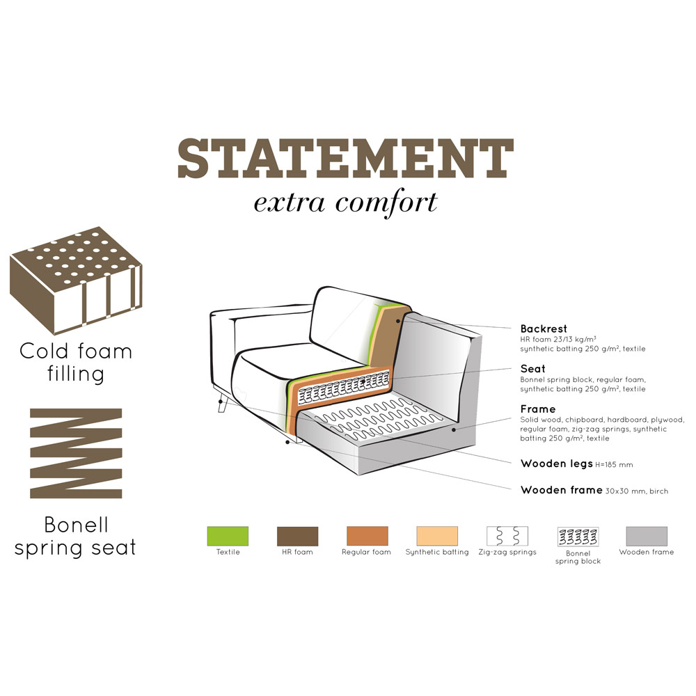 Eckgarnitur Statement Samt taupe Couch Sofa Ecksofa Eckcouch Longchair Rechts