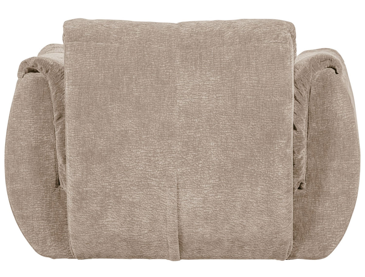 Sessel BAGGY drehbar 3D Chenille sandfarben