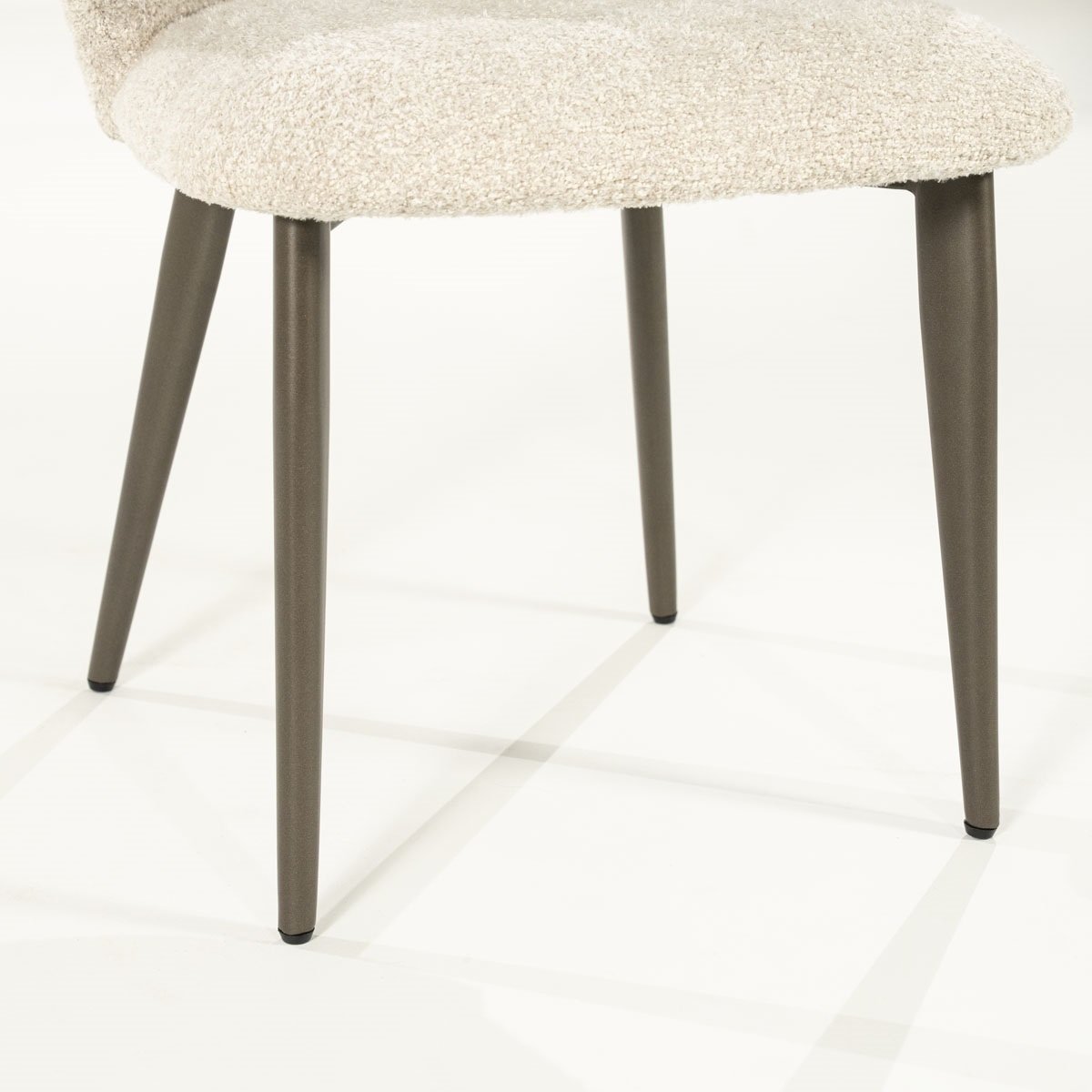 Esszimmerstuhl Mateo Vierfußstuhl Stoff beige