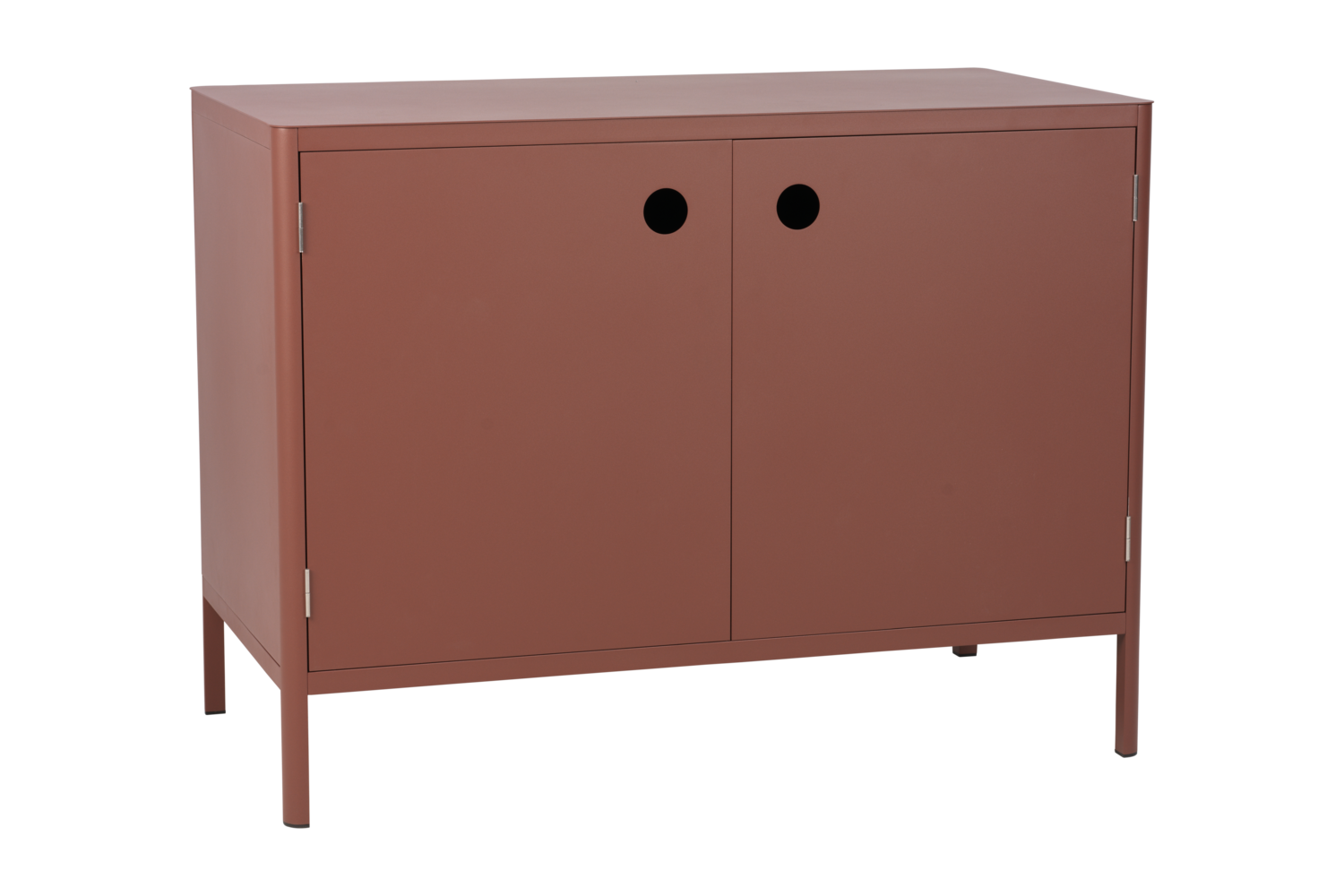 Outdoor Küche Kelia Modul Element mit Türen 121 cm Aluminium Zin rot