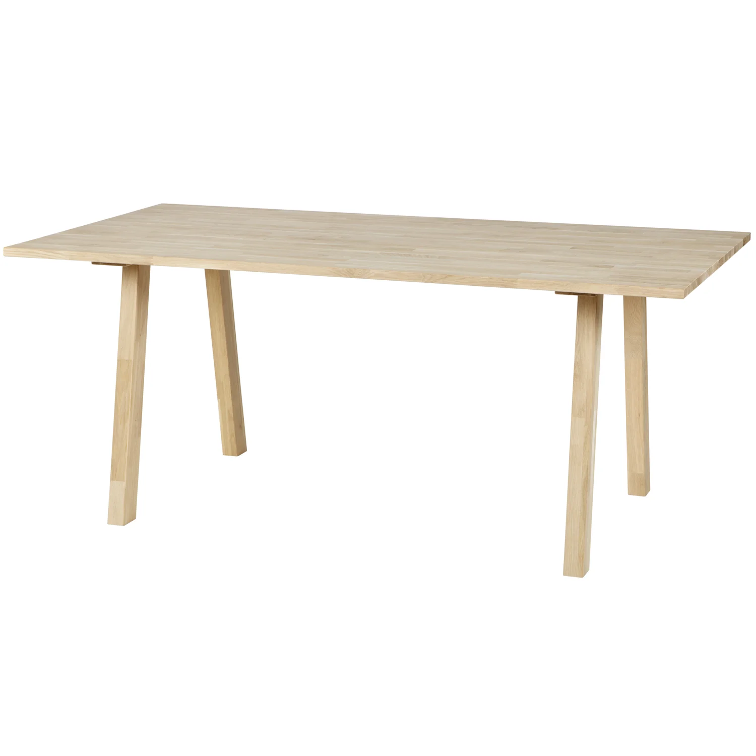 2er Set Tischbeine TABLO A-LEGS Eiche Massivholz natur