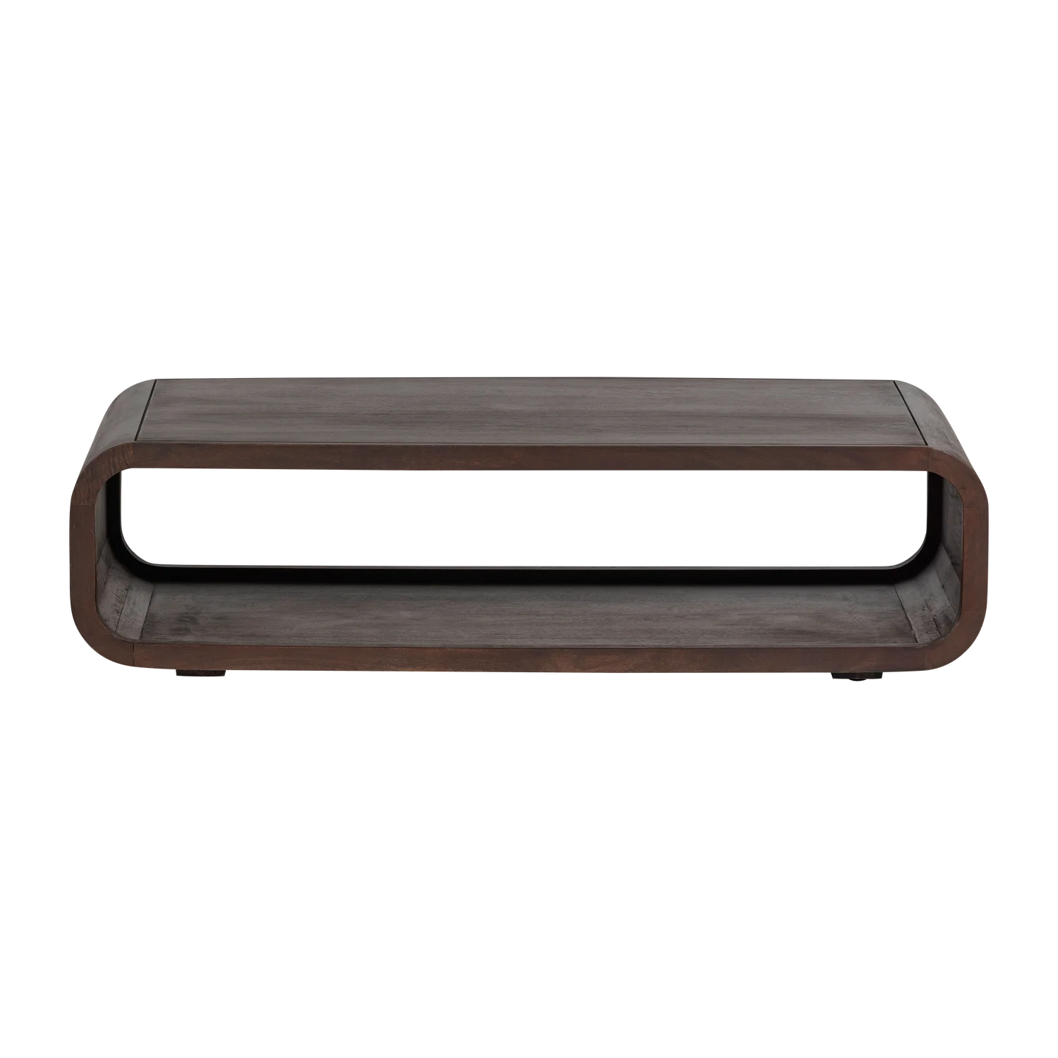 Couchtisch KINU 120 x 60 cm Mangoholz dunkelbraun Sofatisch