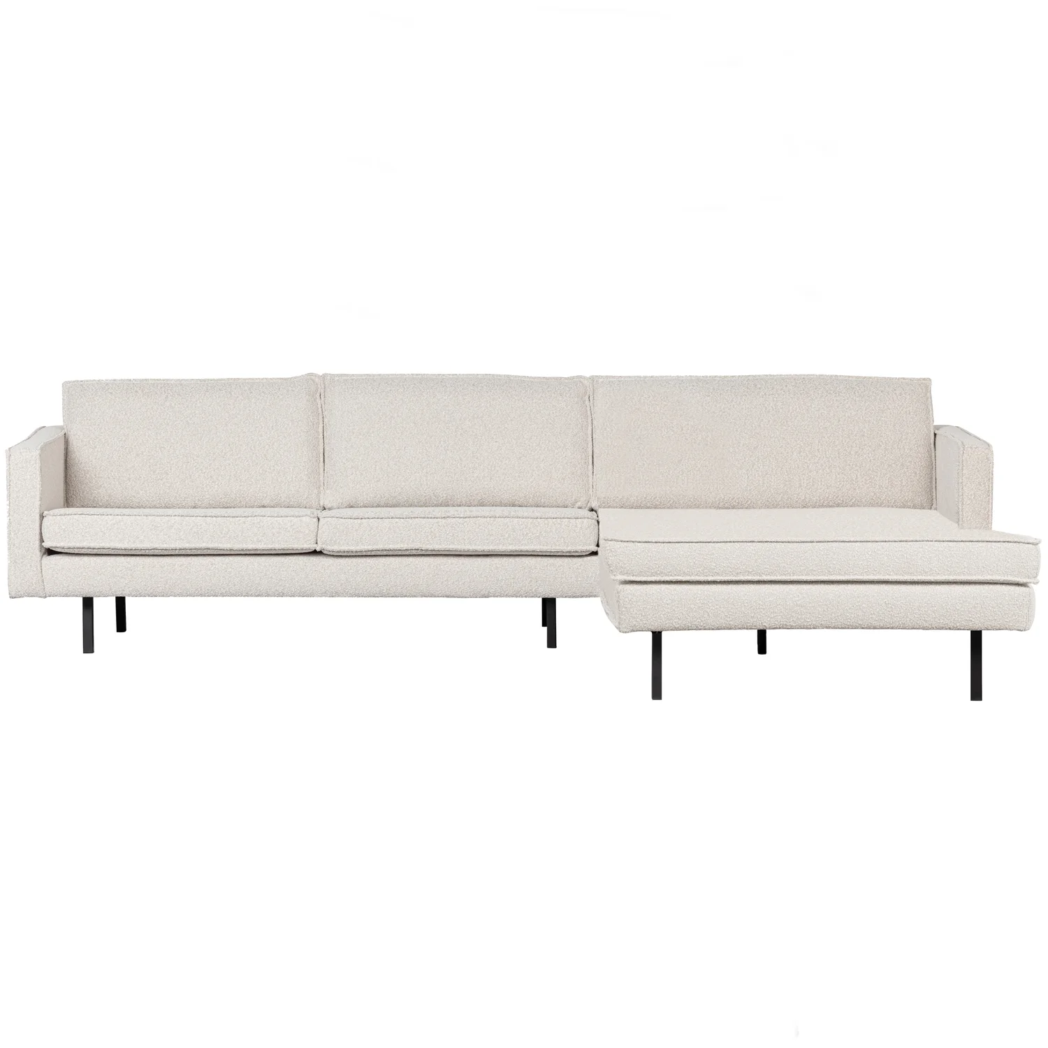 Ecksofa Rodeo Bouclé natur Recamiere rechts