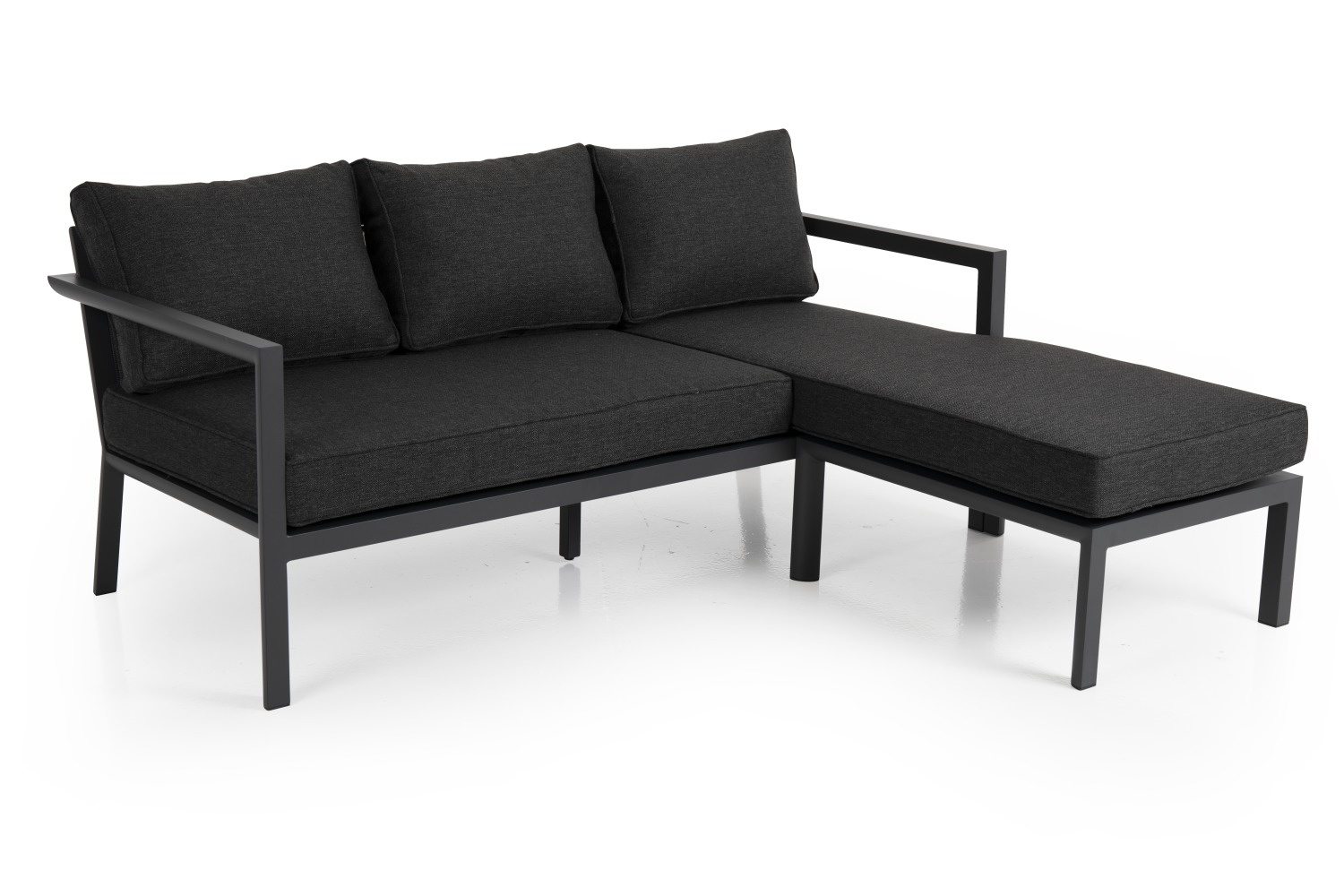 Garten Lounge Set DEALIA Diwan Sofa dunkelgrau