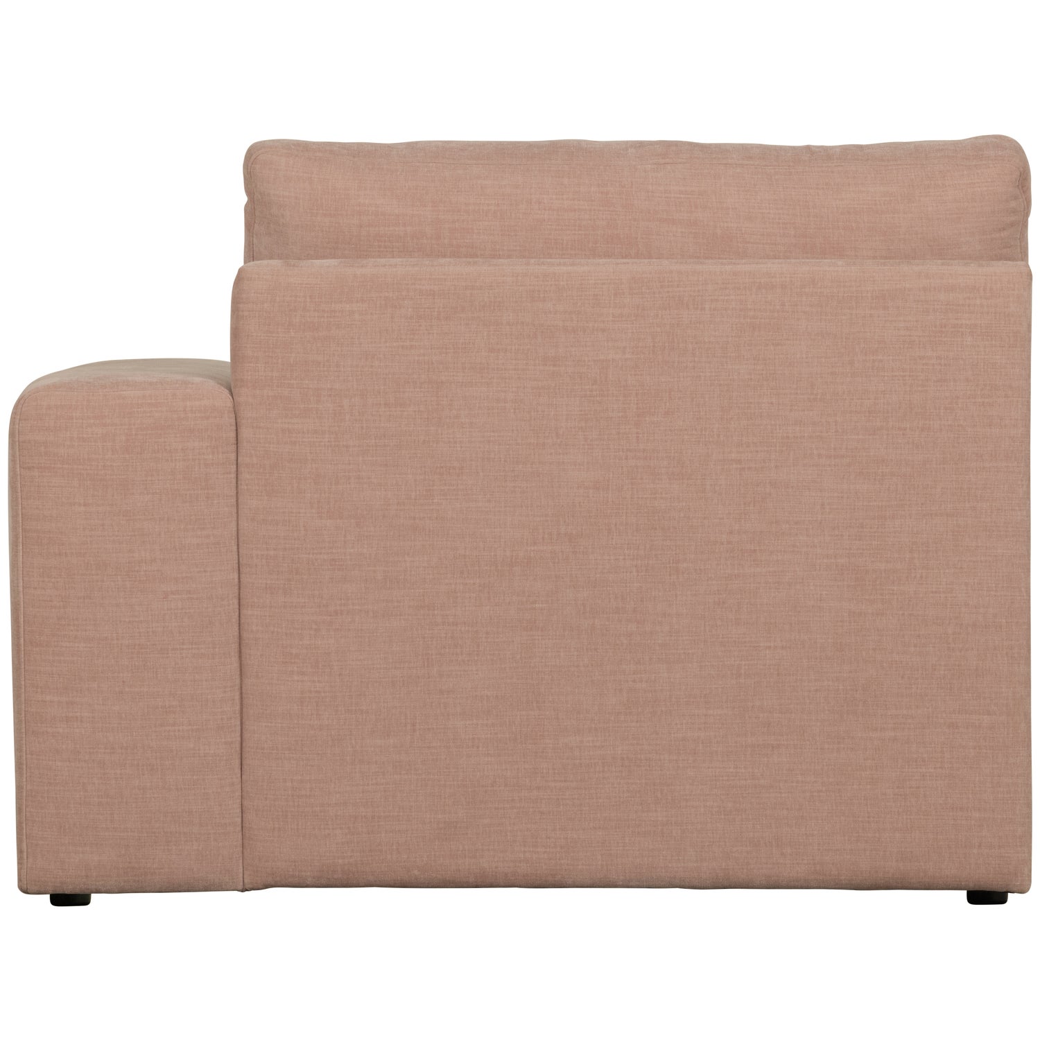 Sofaelement FAMILY mit Armlehne rechts Element Webstoff rosa