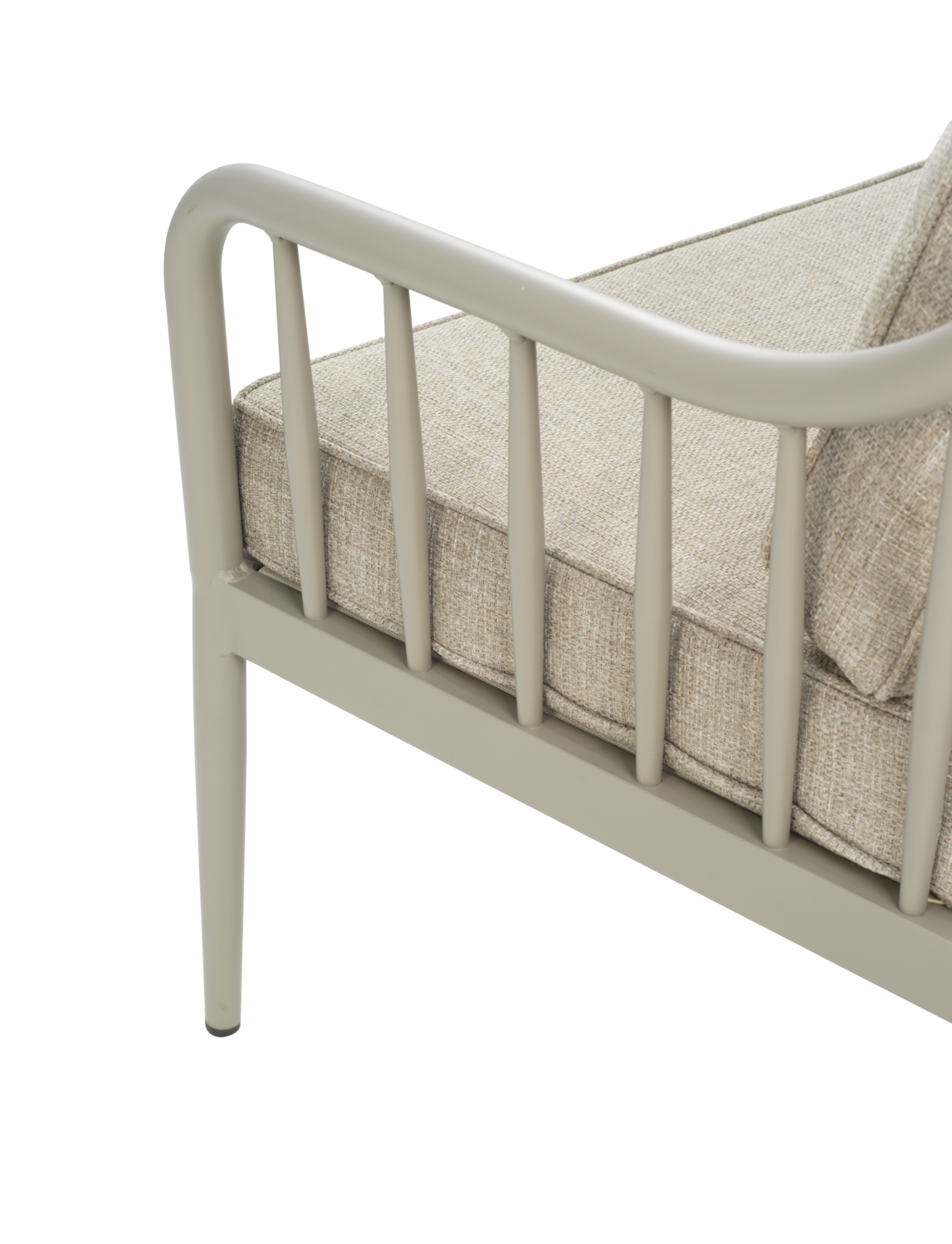 3 Sitzer Gartensofa Sofa Coleville 185 cm mit Kissen Aluminium khaki