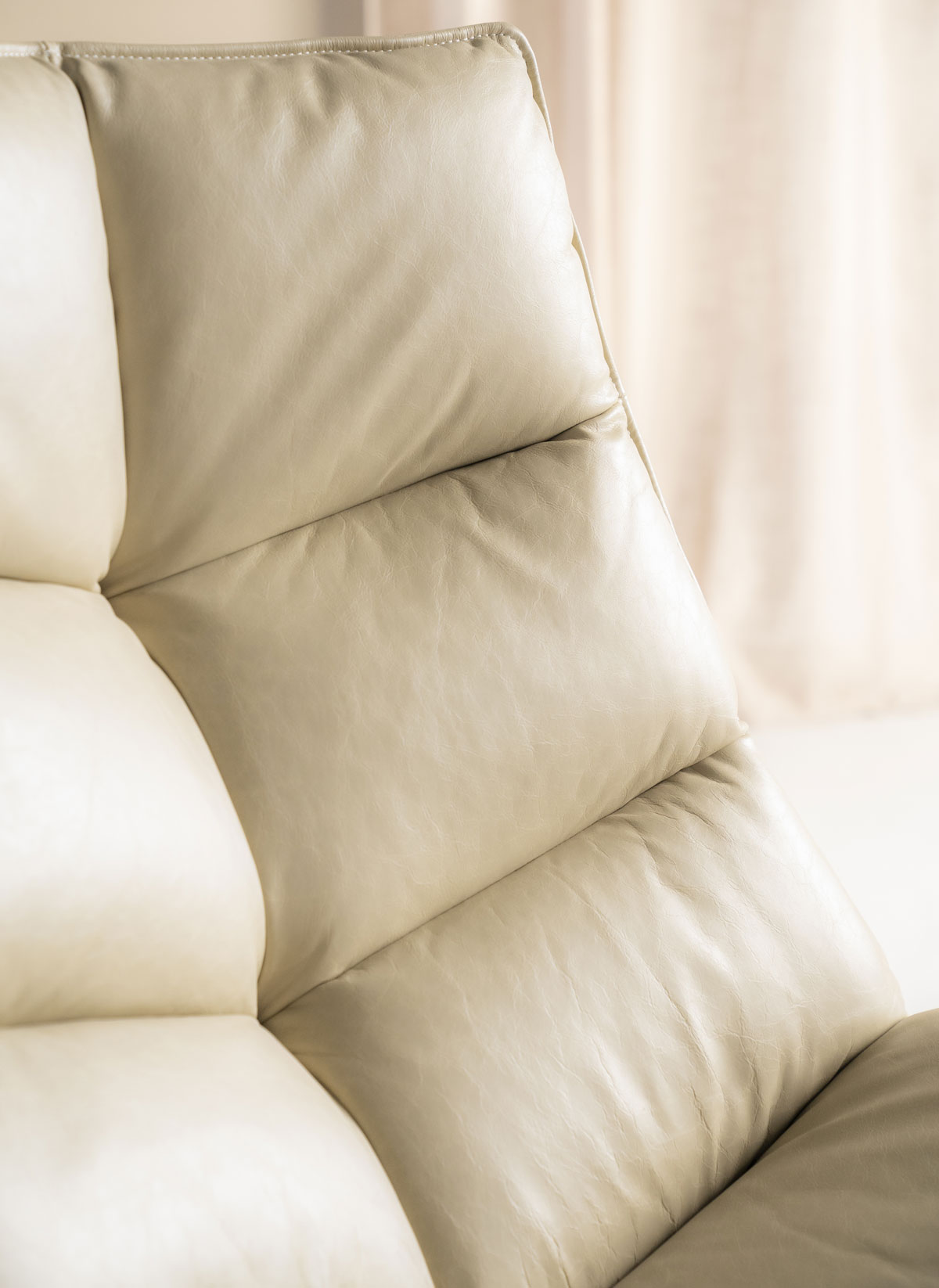 Sessel Relaxsessel Sven Boho Leder beige Drehsessel