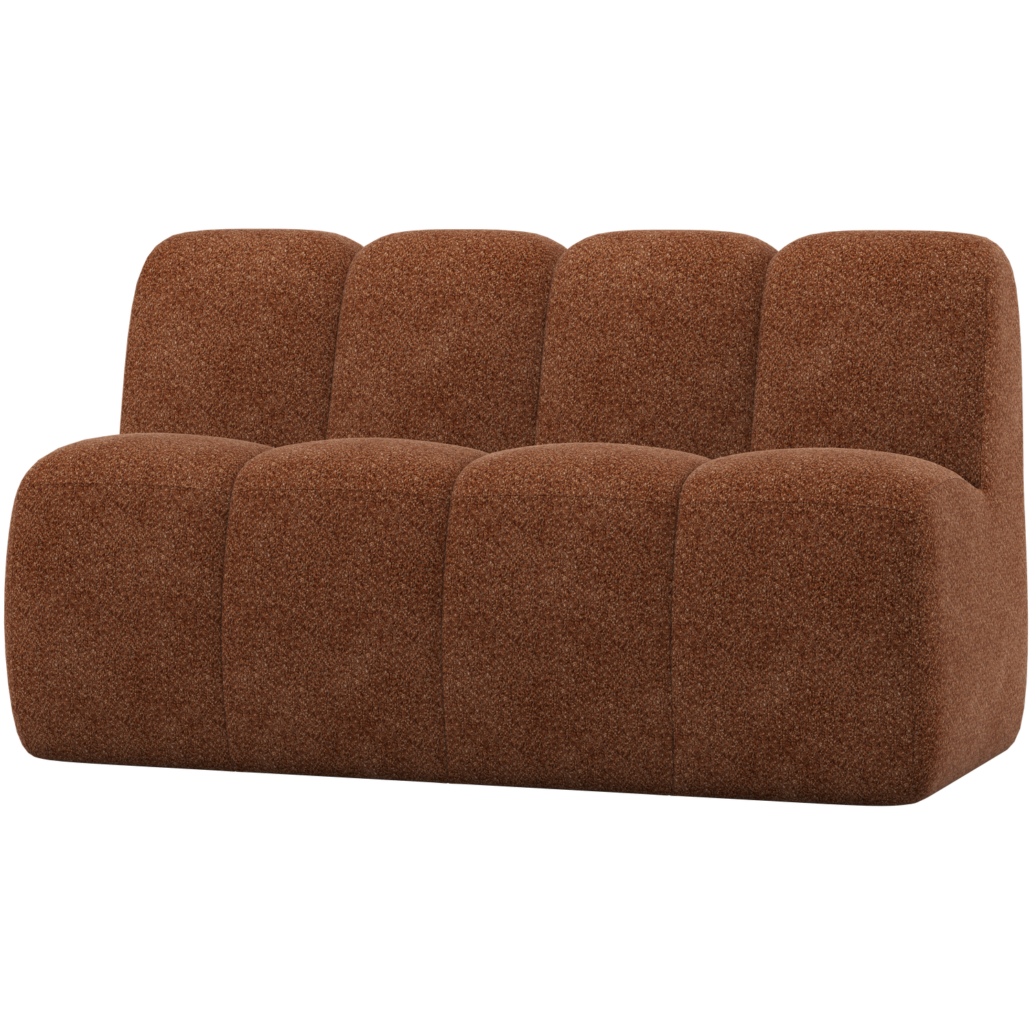 Esszimmerbank Eckbank MOJO 164 cm Element Chenille rostbraun