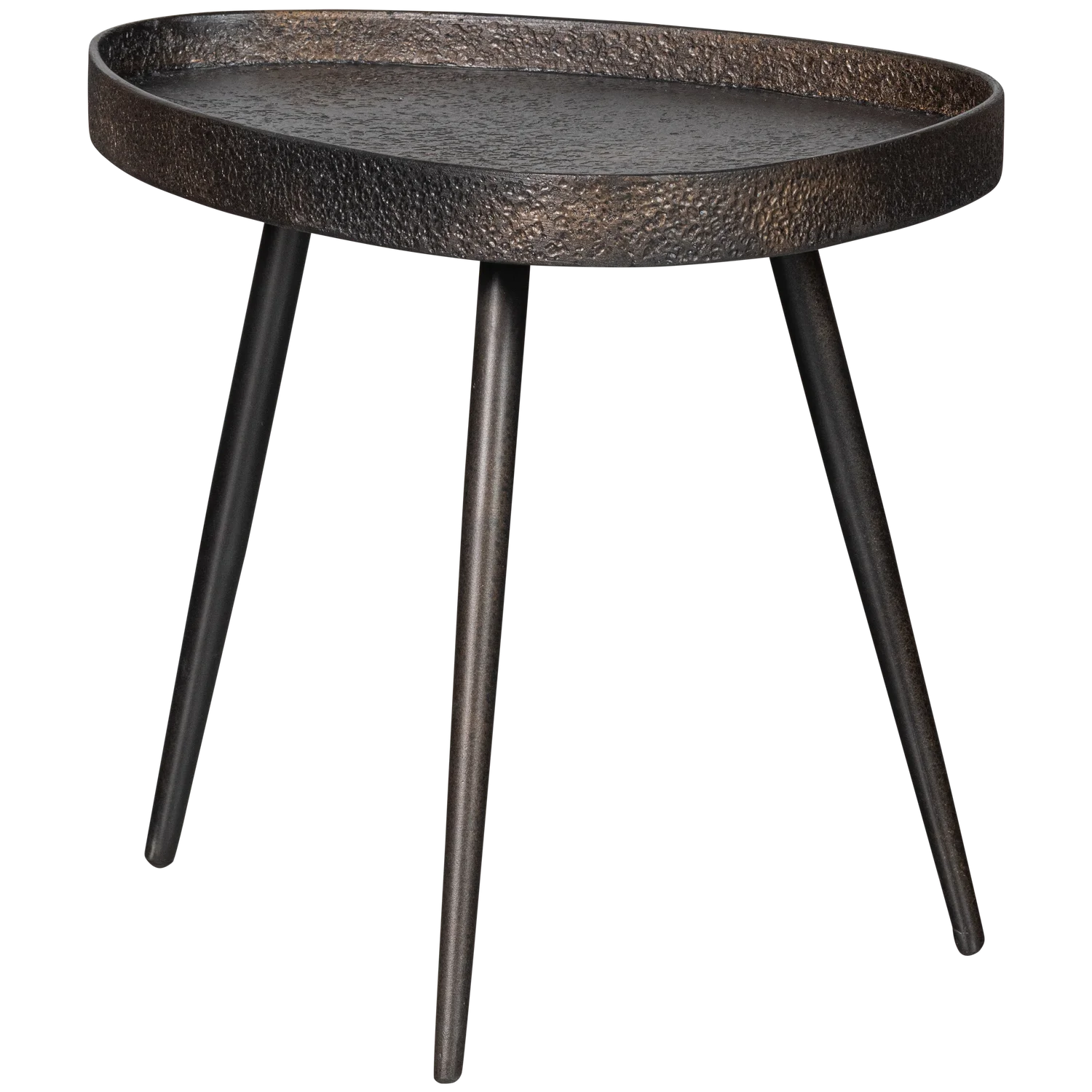 2er Set Beistelltisch CRUDE antik bronze