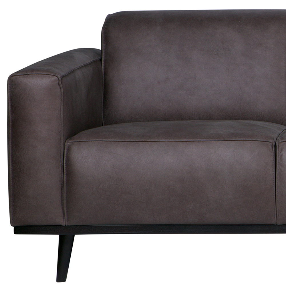 4 Sitzer Sofa STATEMENT Eco Leder grau