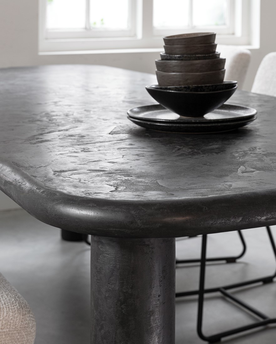 Esstisch CLIO 230 x 100 cm Mortex schwarz