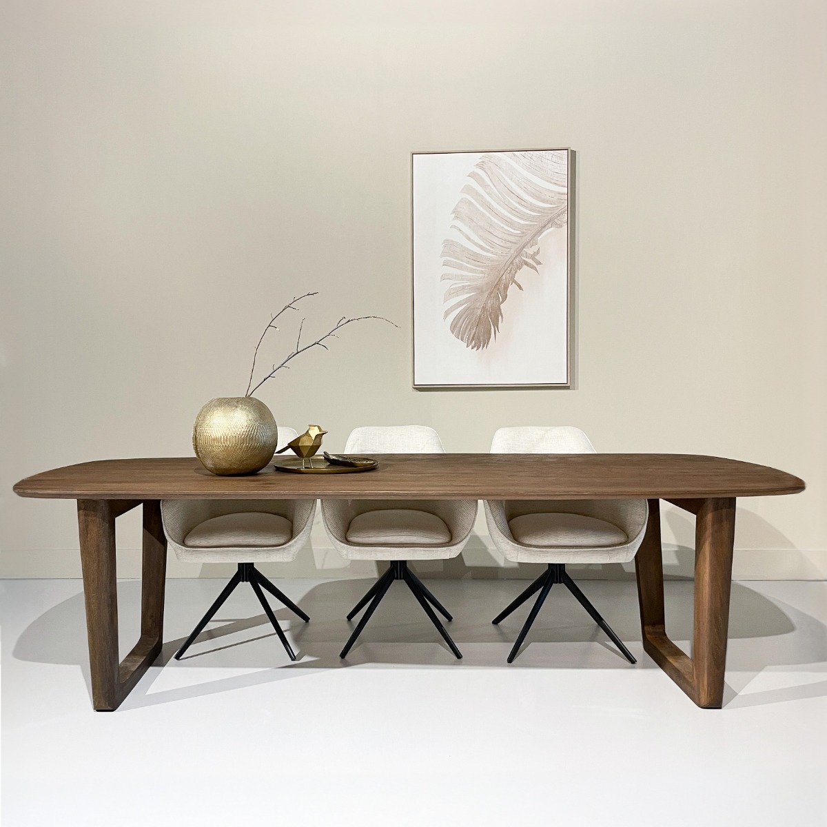 Esstisch Cortez 270 x 100 cm Mangoholz braun