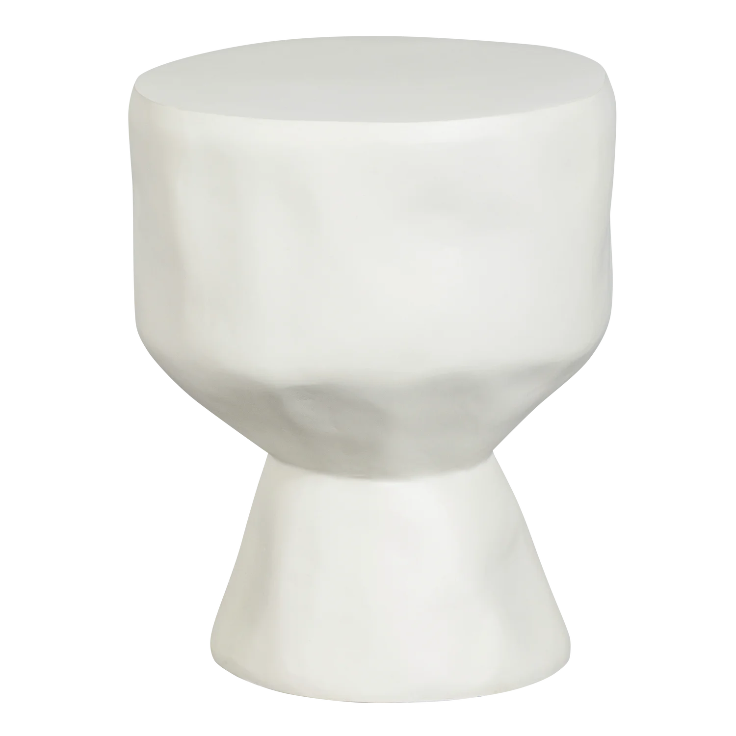 Garten Beistelltisch AUR Ø 40 cm Polymer natur