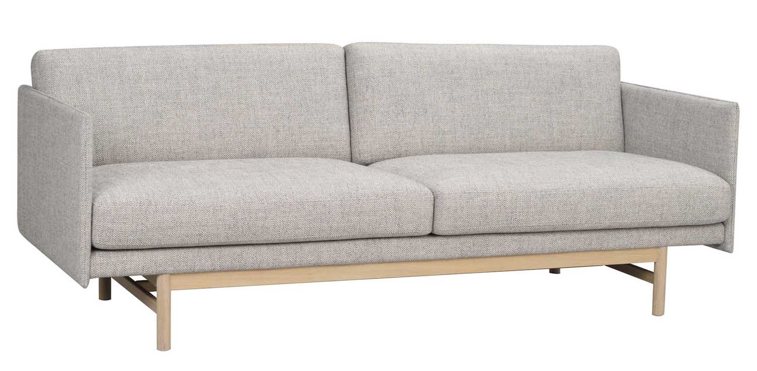 3 Sitzer Sofa HALLGERD 212 cm Stoff grau