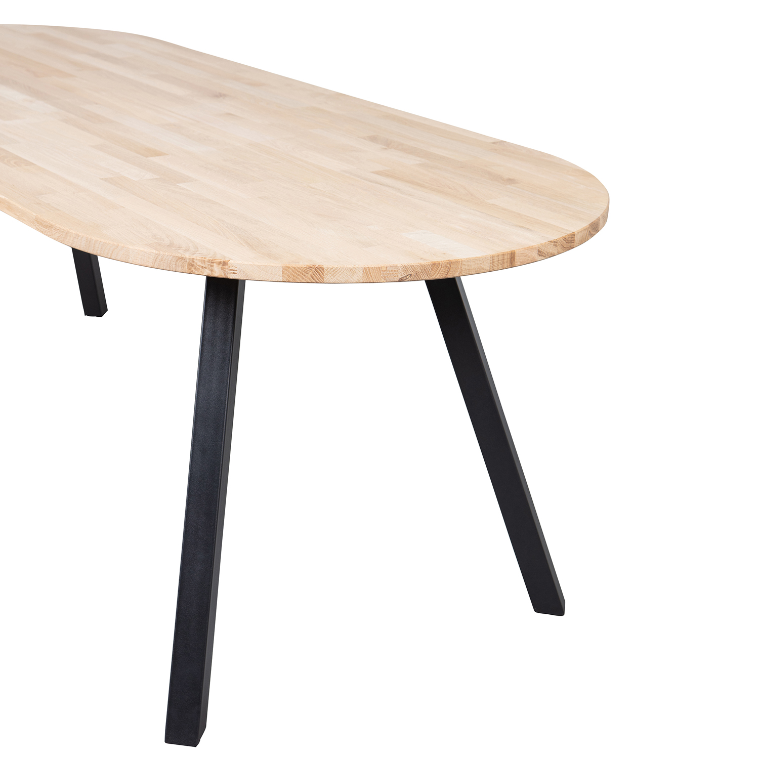 Esstisch TABLO SQUARE LEG 220 x 90 cm Eiche Massivholz unbehandelt