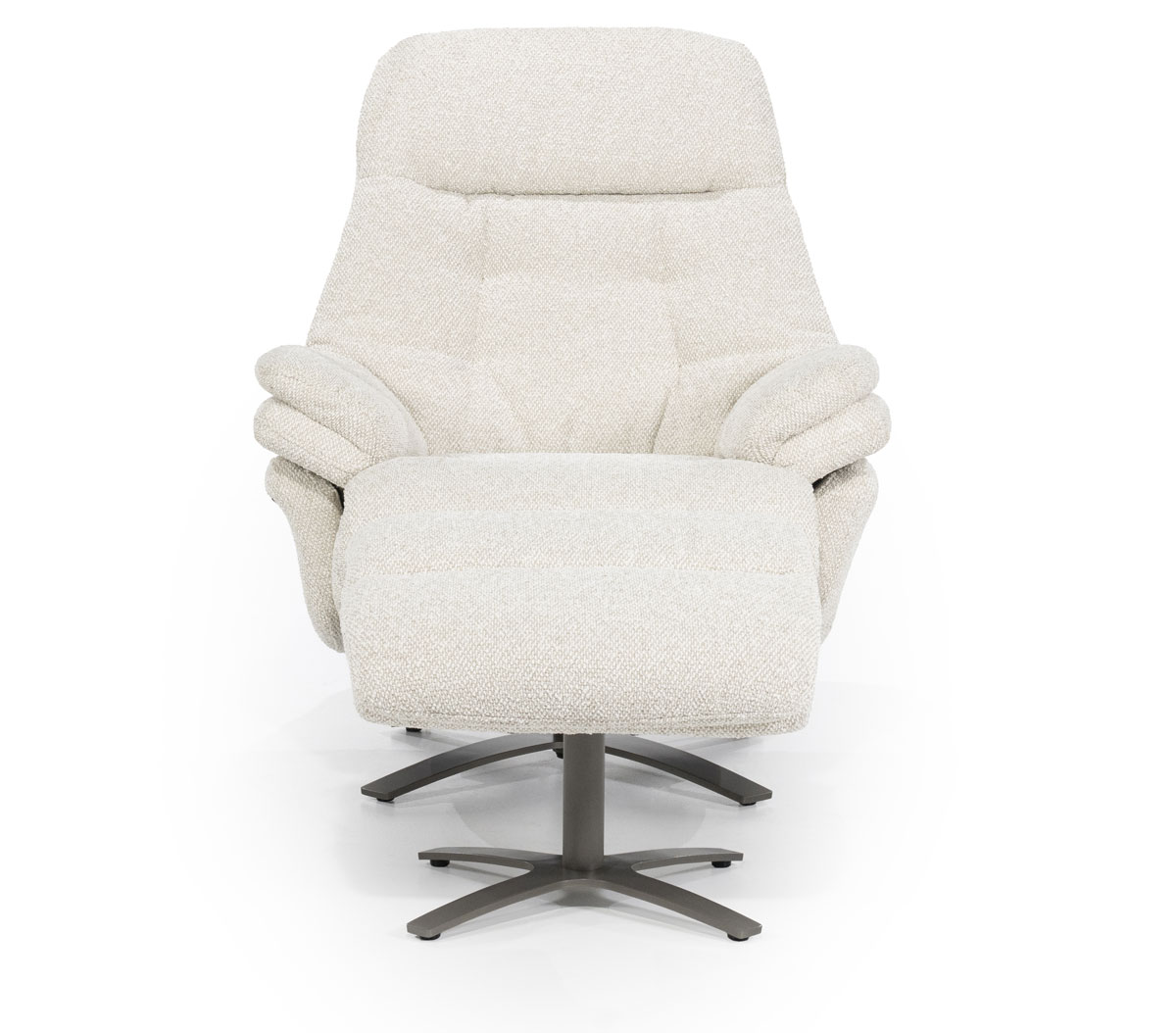 Relaxsessel Caleb elektrisch verstellb. mit Hocker Stoff beige