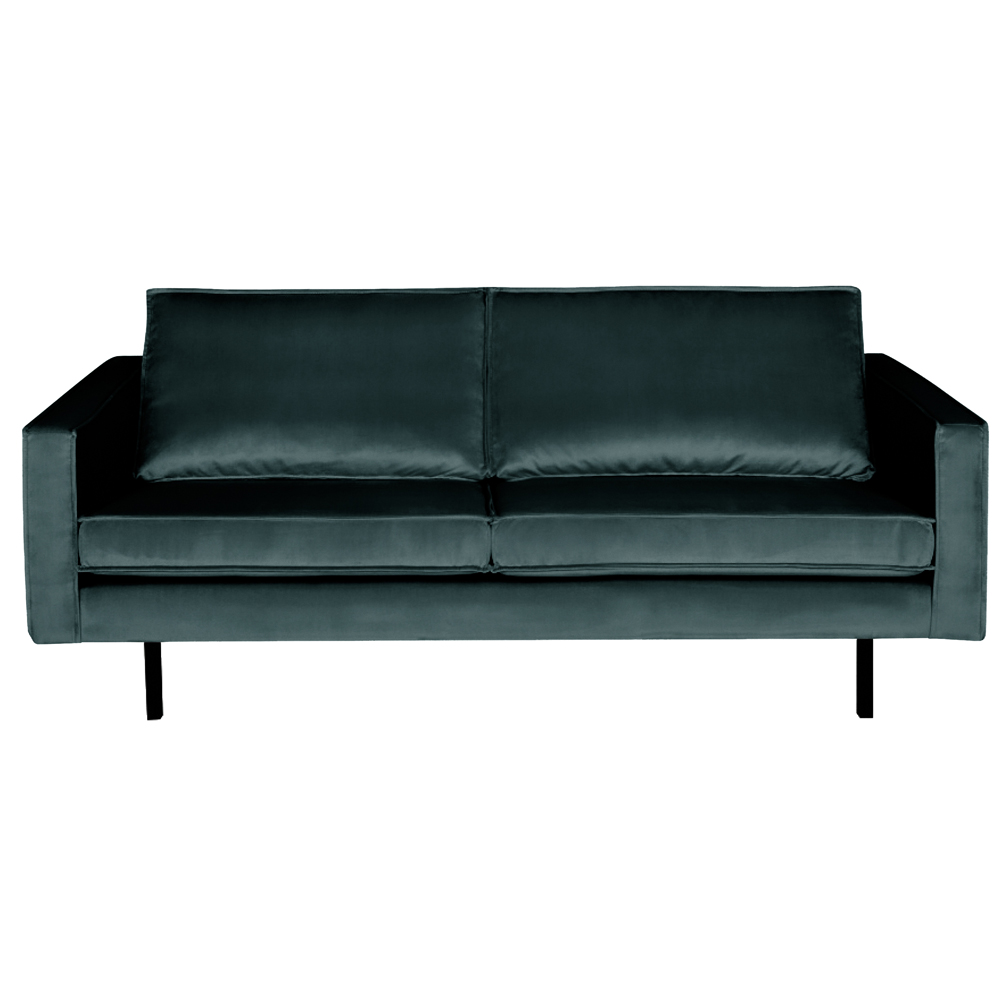 2,5 Sitzer Sofa Rodeo Samt blaugrün Couch
