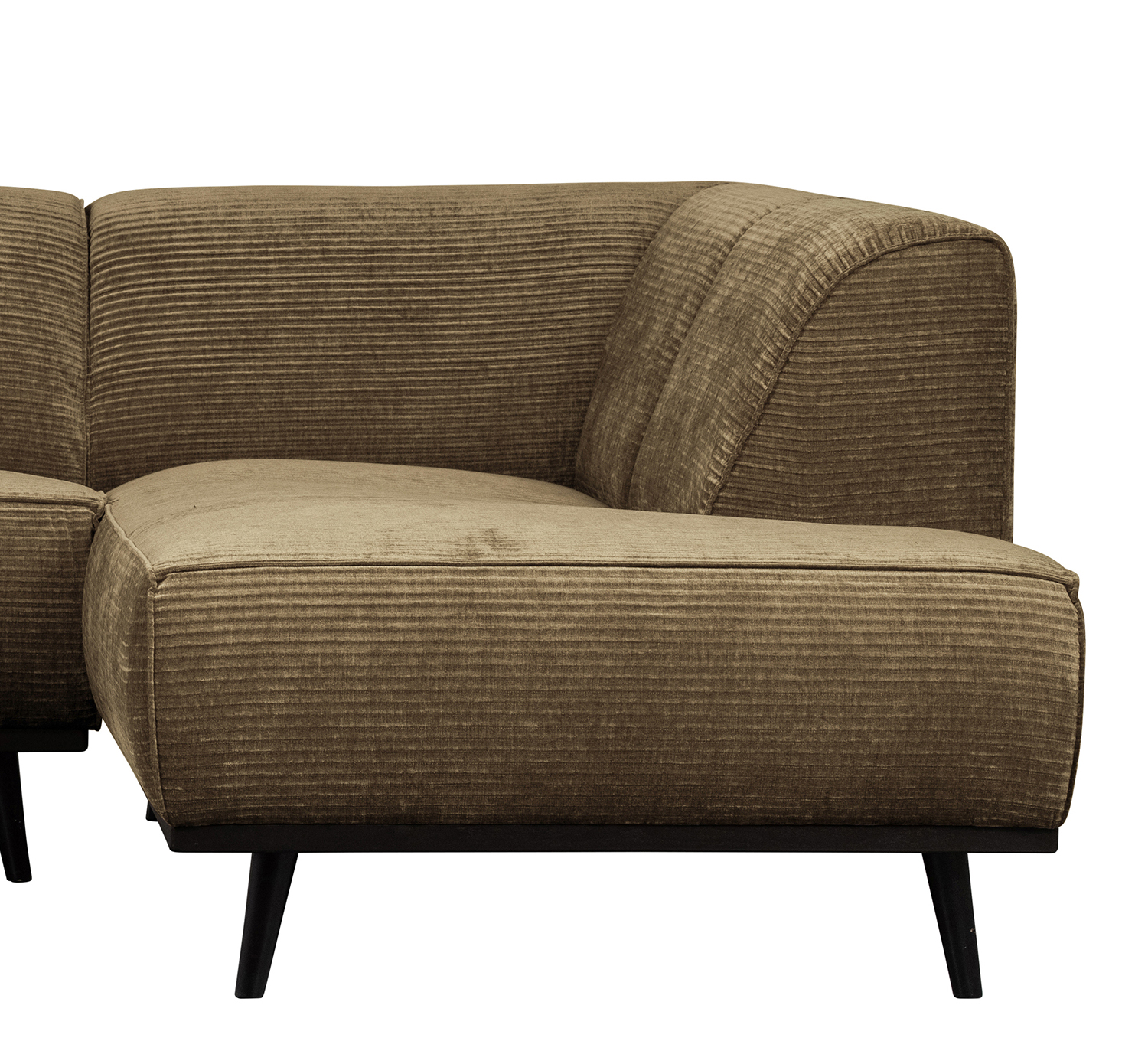 Ecksofa Statement Rib Cord rock Chaiselongue rechts
