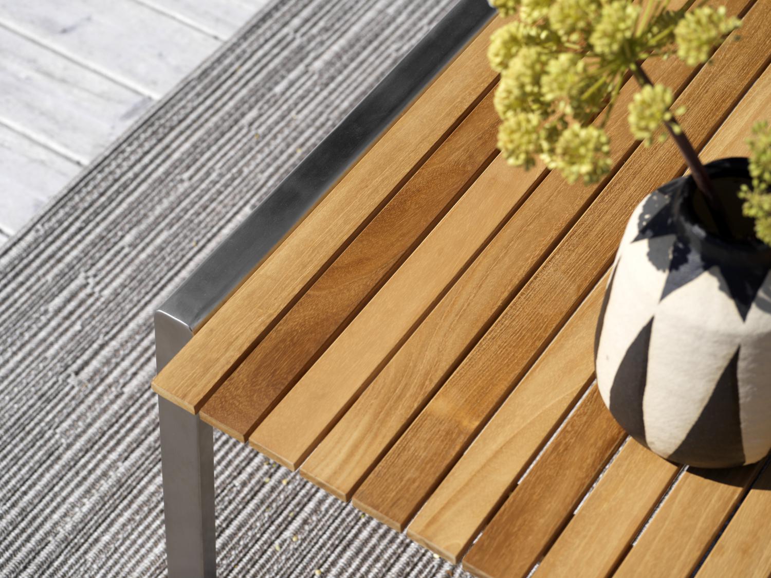 exclusive Garten Loungegruppe NAOS aus Edelstahl Teakholz