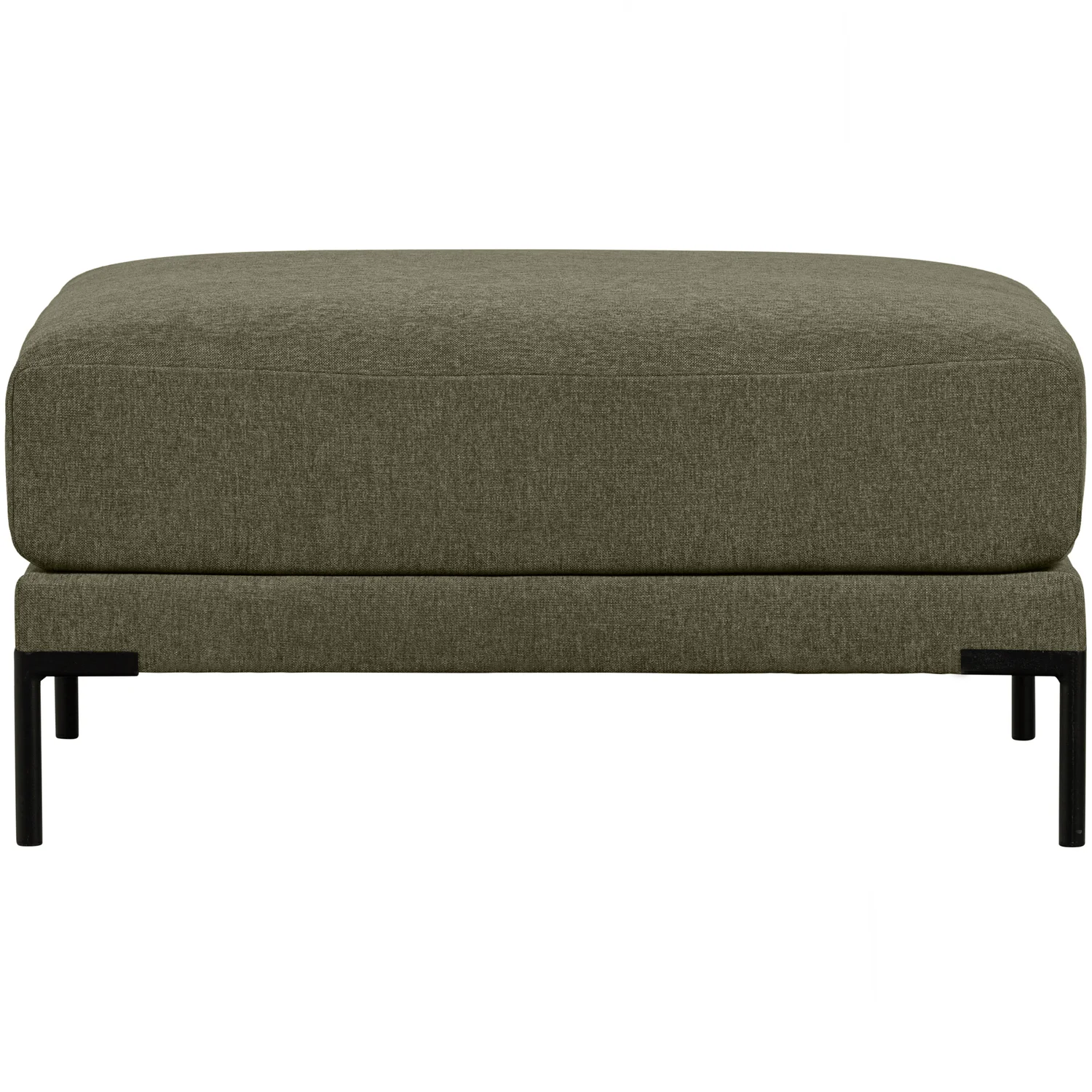 Hocker Fußhocker COUPLE Chenille Stoff warmes grün