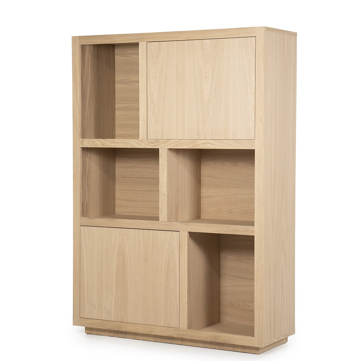 Schrank Bücherschrank Helsinki H 170 cm Eiche Brauntöne