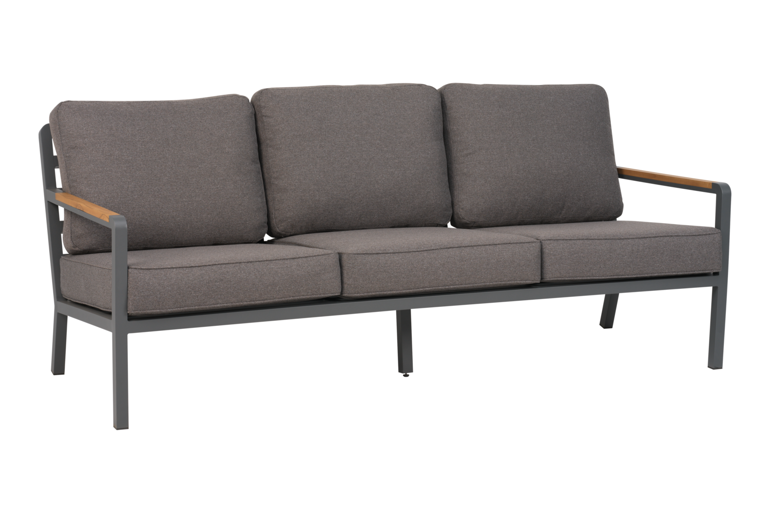 Garten Lounge Set Nova 3 Siter Sofa und 2 Sessel Aluminium anthrazit