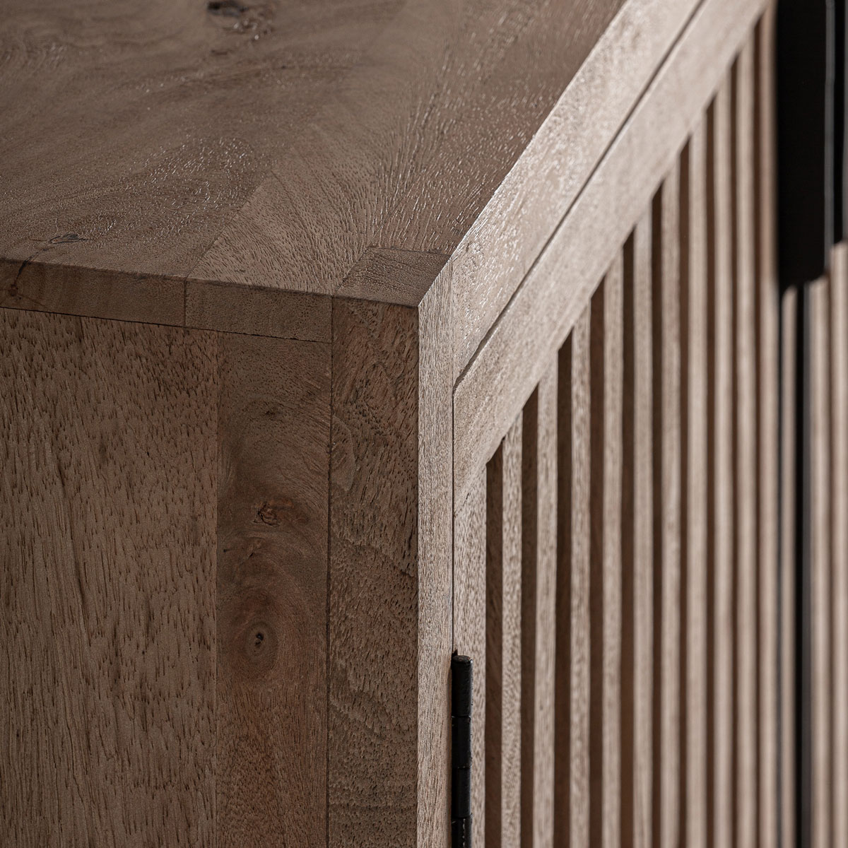 Sideboard GÀBIA 234 cm Mangoholz hellbraun Kommode