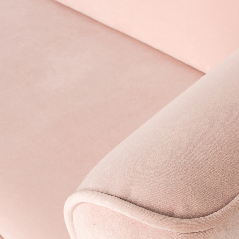 vtwonen 3 Sitzer Sofa Studio Samt nude 220 cm Samtcouch Couch