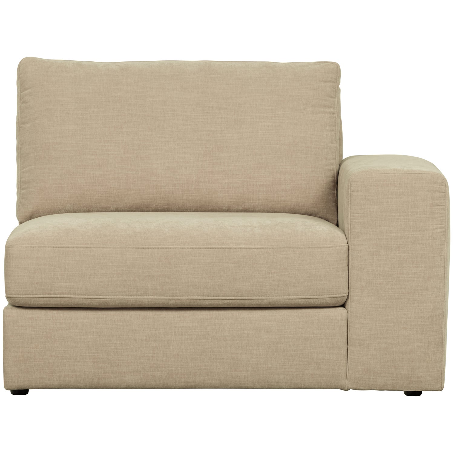 Sofaelement FAMILY mit Armlehne rechts Element Webstoff sand