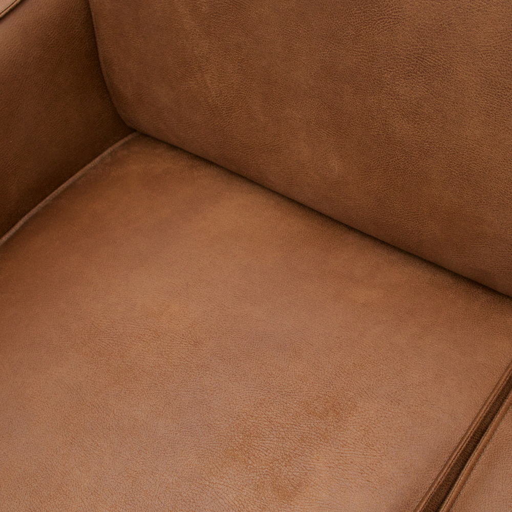 4 Sitzer Sofa STATEMENT Eco Leder cognac Couch 280 cm