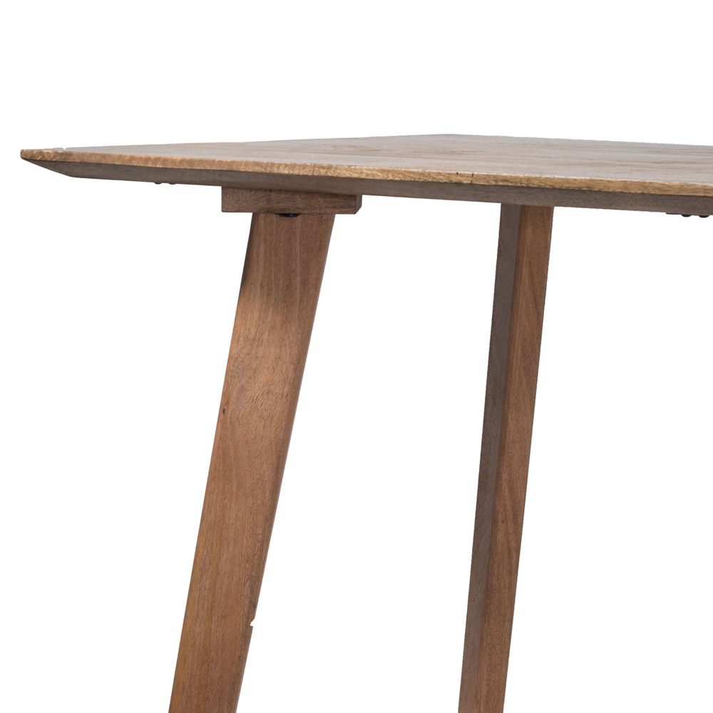 Bartisch Stockholm Mangoholz 140 cm Höhe 110 cm