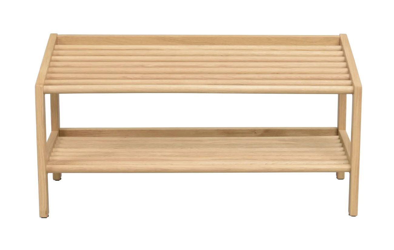 Schuhregal LIMMOND aus Holz Eiche natur 80 cm