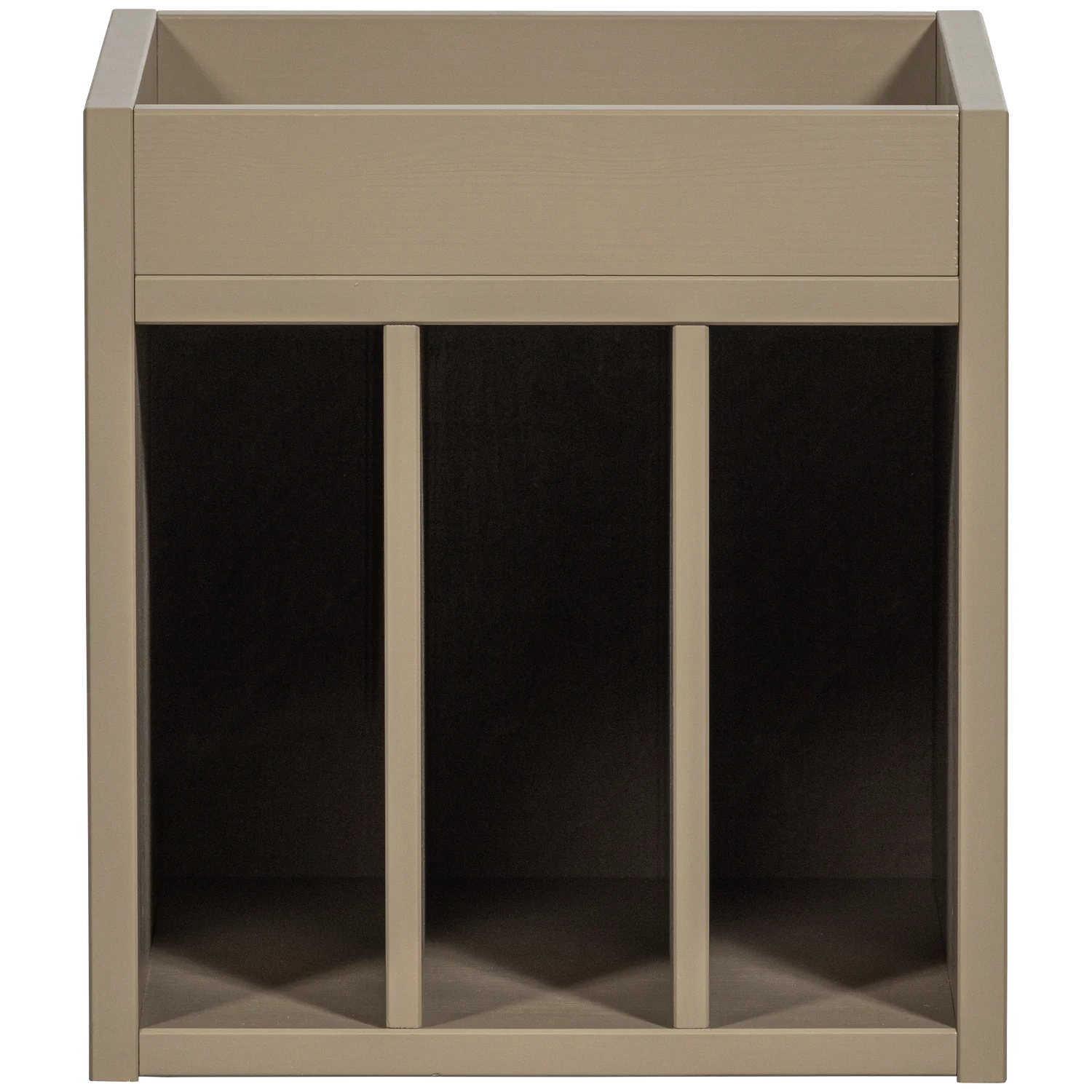 HIFI Schrank TURNER LP Regal Kommode Kiefernholz Massivholz schlammfarben