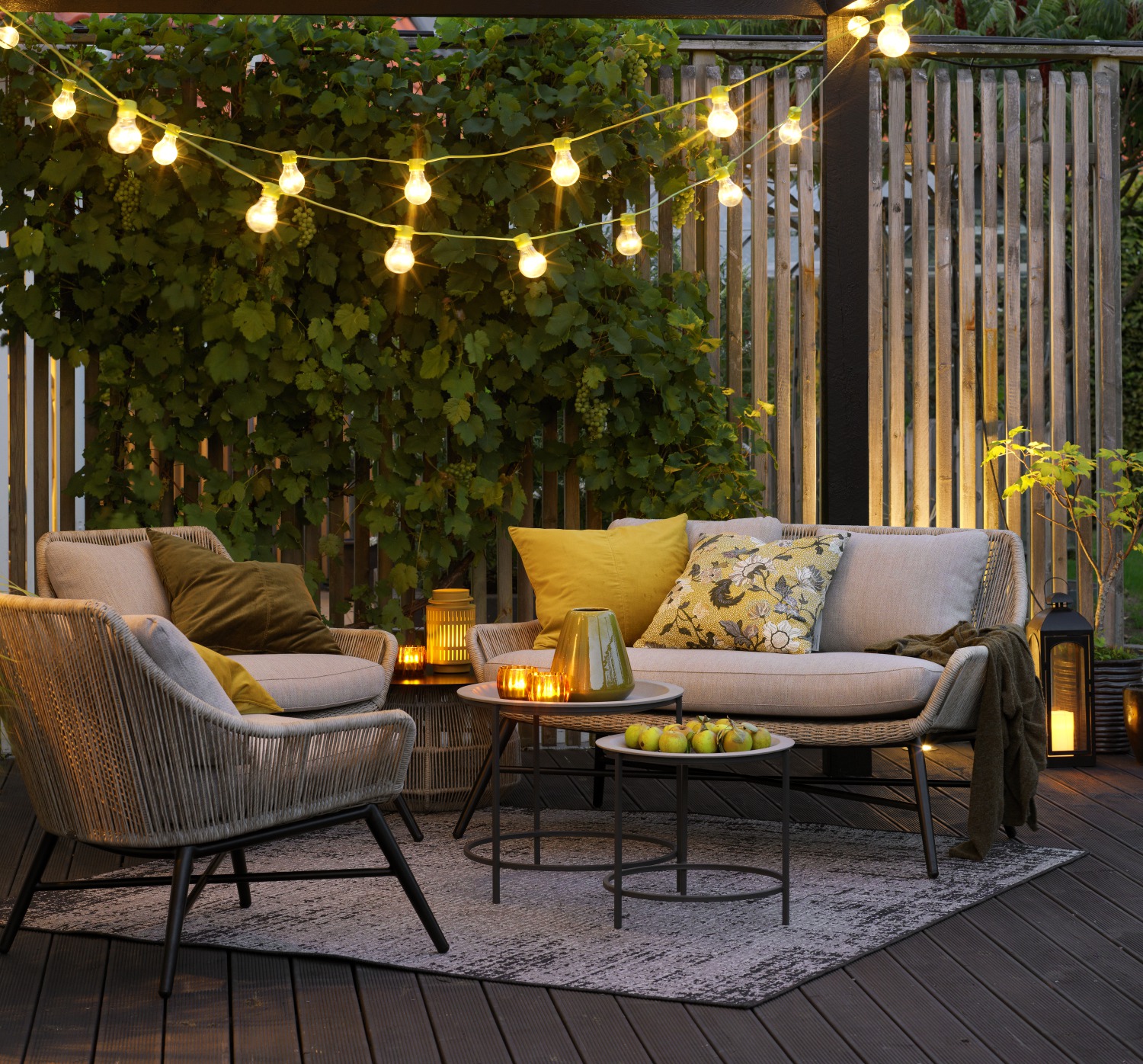 Sitzgruppe Gartenmöbel Lounge PEMBROKE