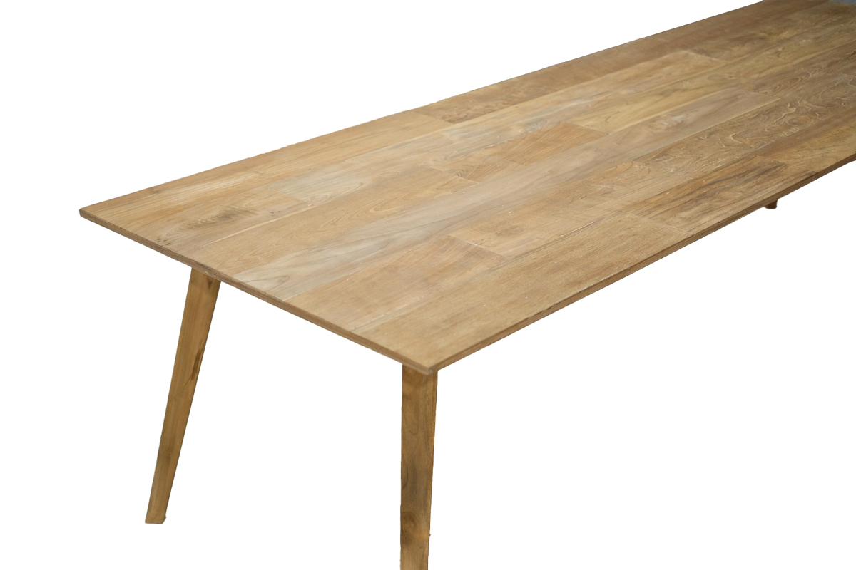Esstisch TOMAR Teakholz 220 x 100 cm