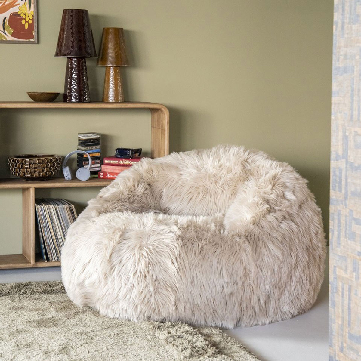 Lounge Sessel Snuzzle taupe aufblasbar